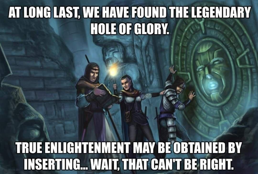 AT LONG LAST WE HAVE FOUND THE LEGENDARY 10 IIF GlllIIY o1 e 2 g Q L R 4 TIIlIE ENLIGHTENMENT MAY BE llBIAINEII BY INSERTING WAIT THAT CANT BE RIGHT