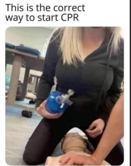 This is the correct way to start CPR