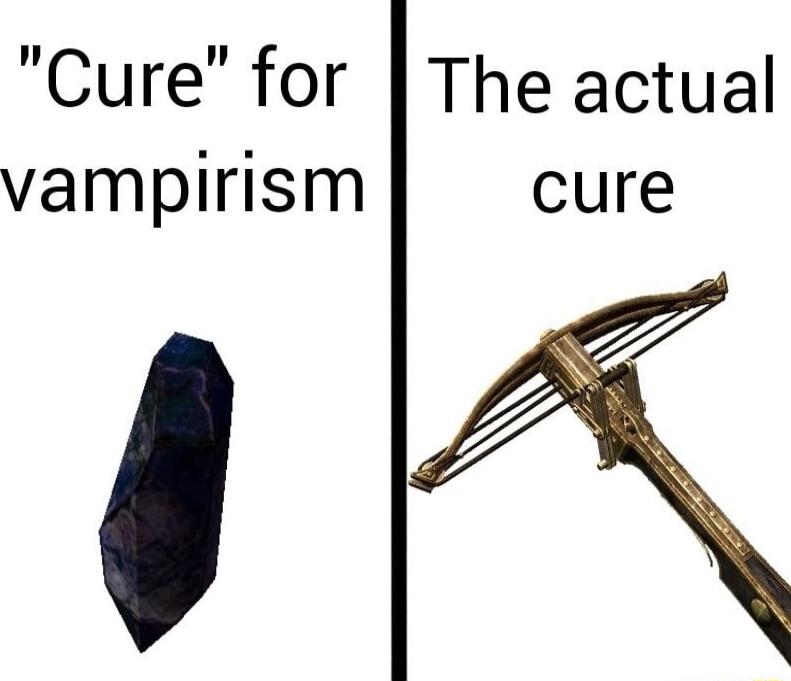 Cure for The actual vampirism cure