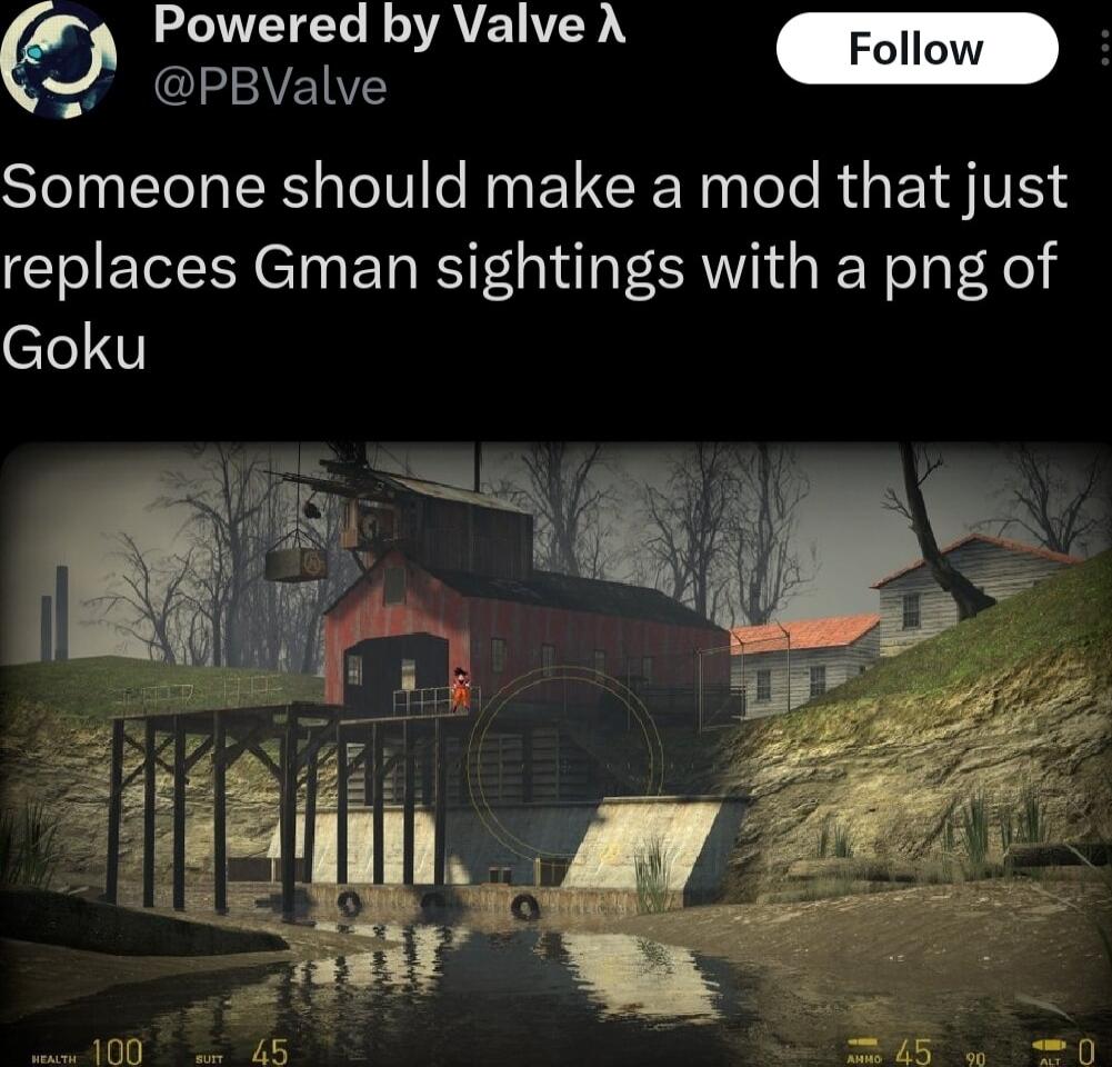 QUL ROTATELED Foll PBValve Someone should make a mod that just replaces Gman sightings with a png of ele 1