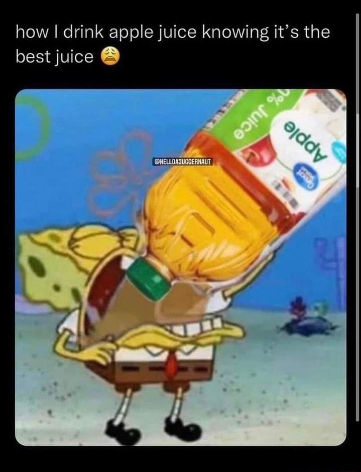 how drink apple juice knowing its the best juice