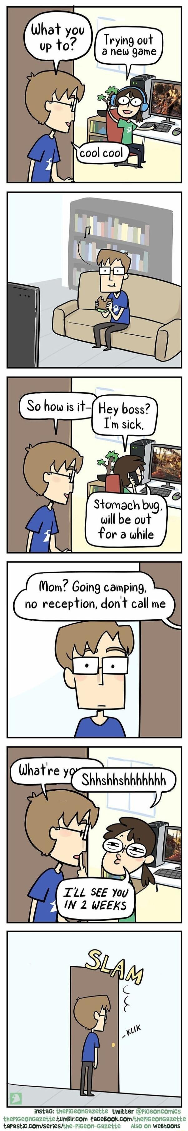oy ile AN v 0 l S Stomach will be ov for 3 wh nstaG thericeonGazette twitter piceoncomics thepiceonGazette umBlrcom faceBOOkcomtheriGeonGazette taPasticcOmserieshe PiGeon Gazette AlsO On WeBtoons