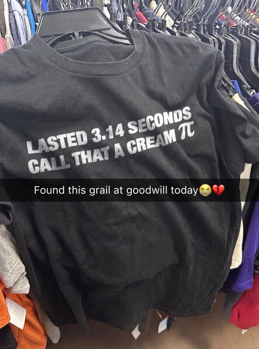 LASTED 3.14 SECONDS CALL THAT A CREAM π. Found this grail at goodwill today 😭💔