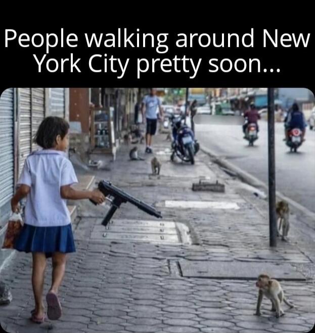 People walking around New York City pretty soon...