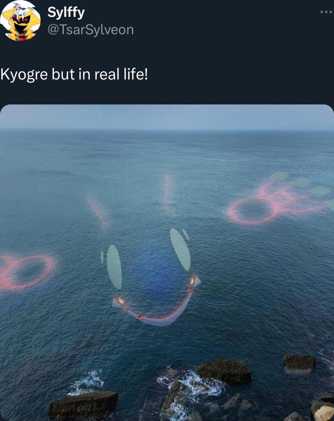 Sylffy EETSVIVER Kyogre but in real life