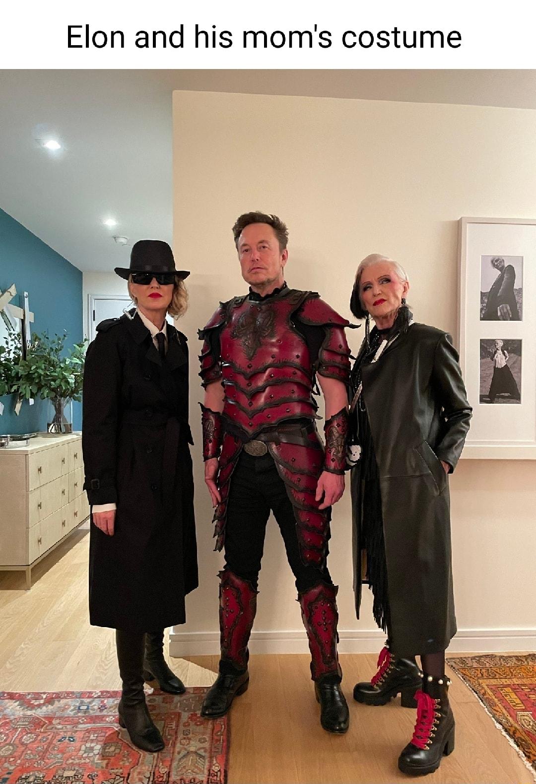 s costume Elon and his mom