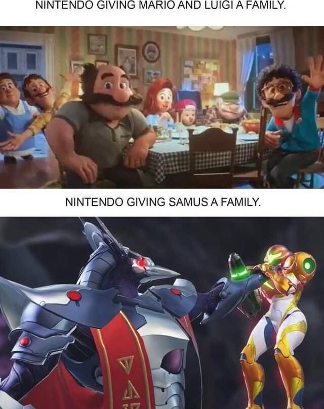NINTENDO GIVING MARIO AND LUIGI A FAMILY l o 3 L P N g