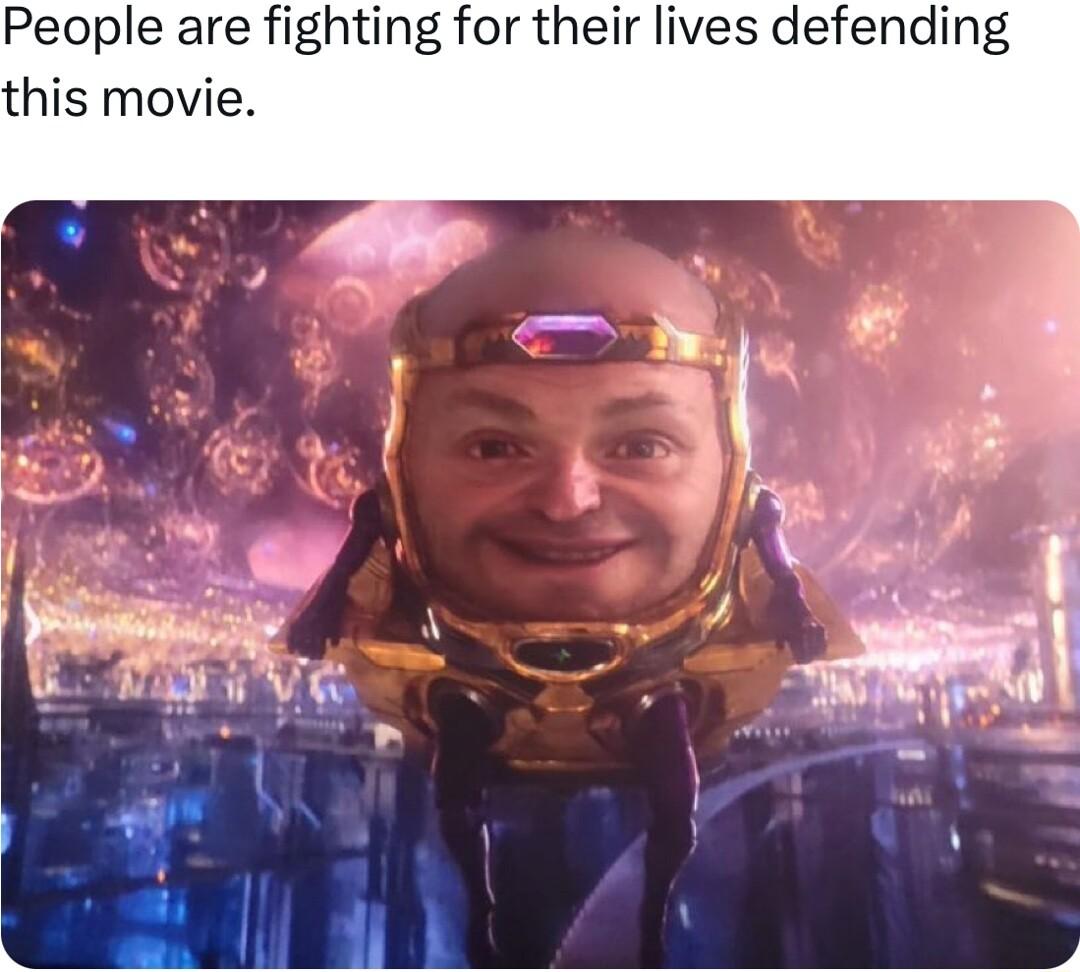 People are fighting for their lives defending this movie