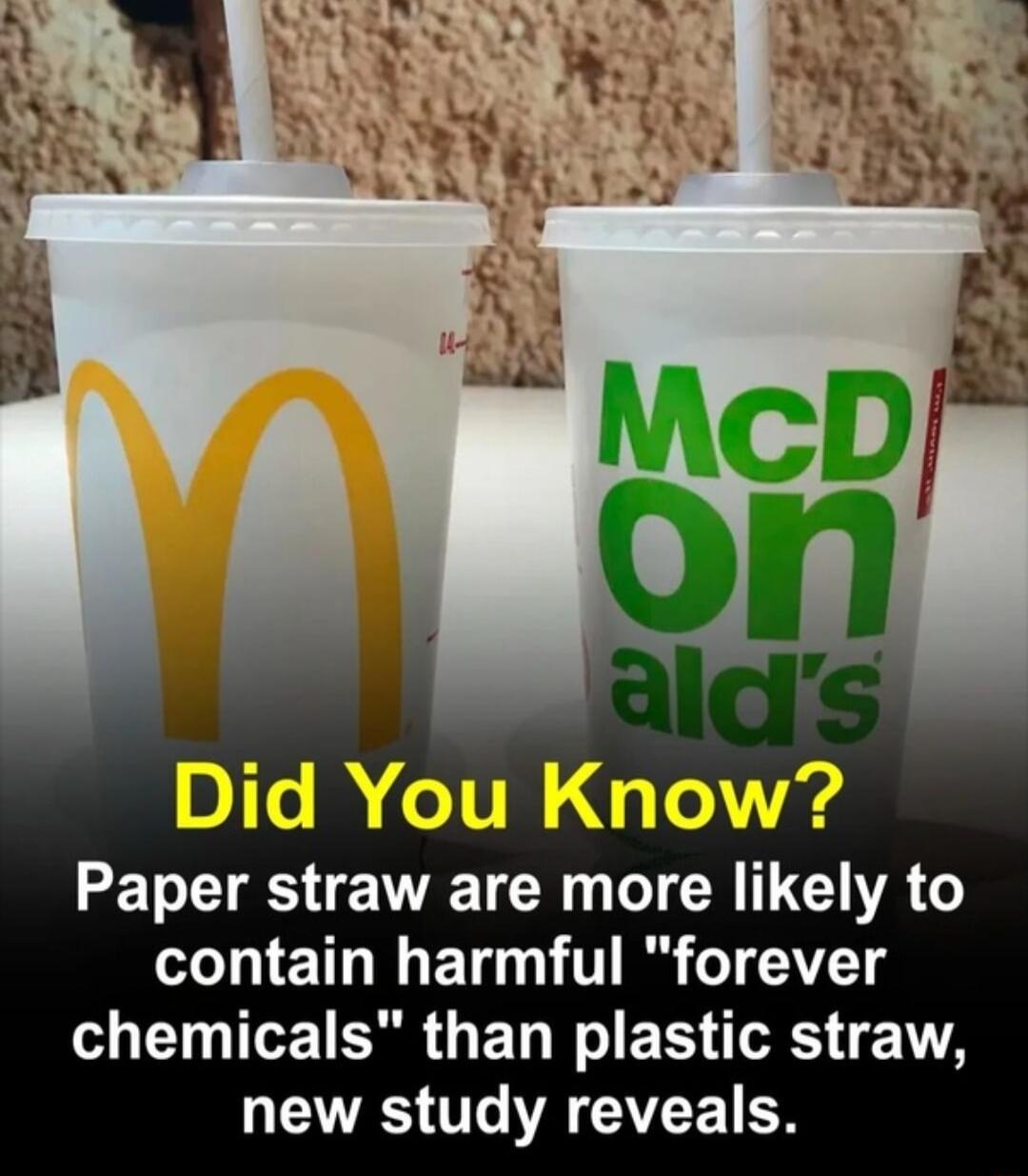 Did You Know T IS E N TN R TG YA T T T TR T CIVET chemicals than plastic straw LEES 1T A CYCE TN