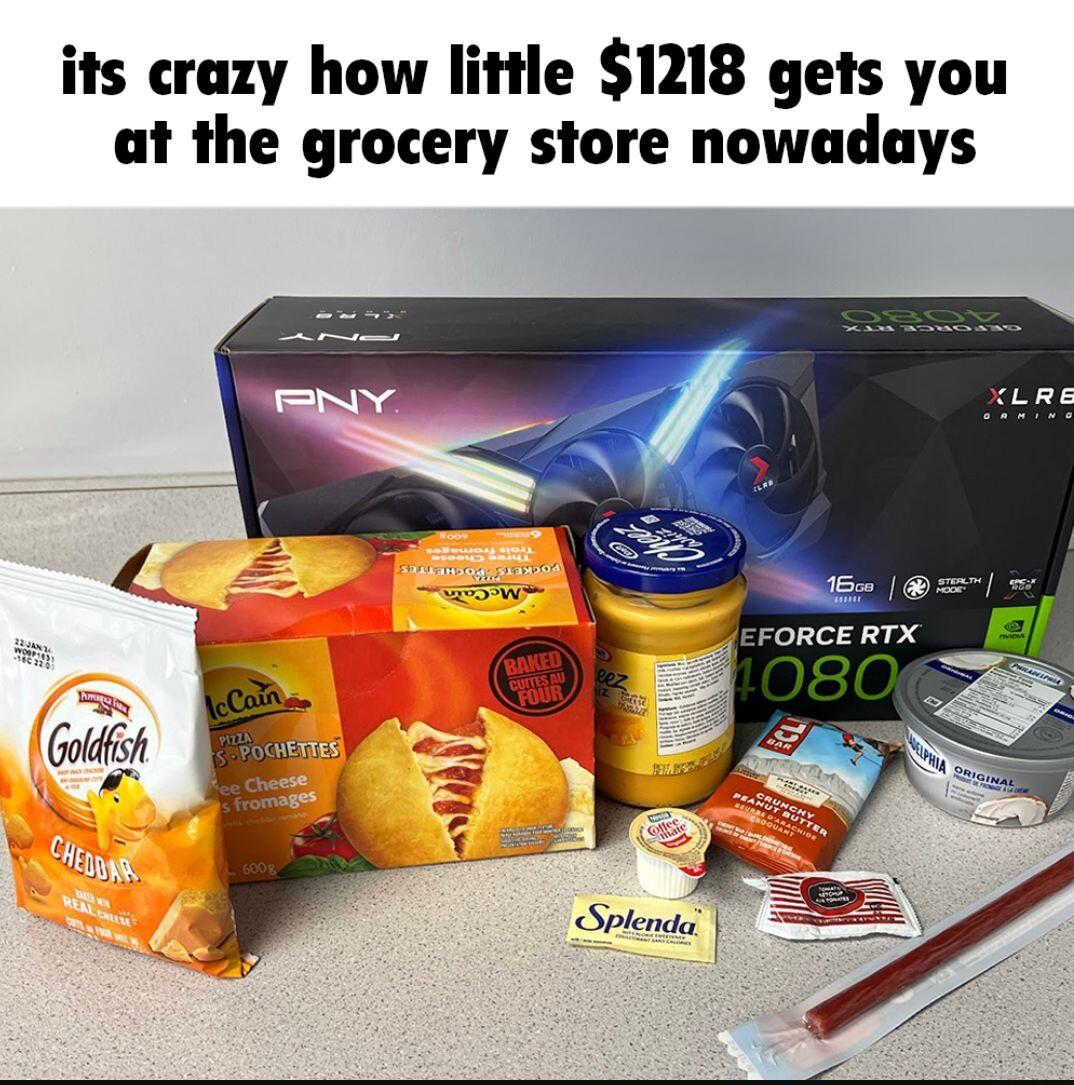 its crazy how little 1218 gets you at the grocery store nowadays