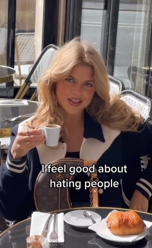 I feel good about hating people