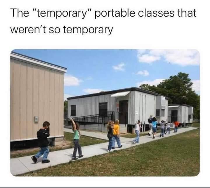 The temporary portable classes that werent so temporary