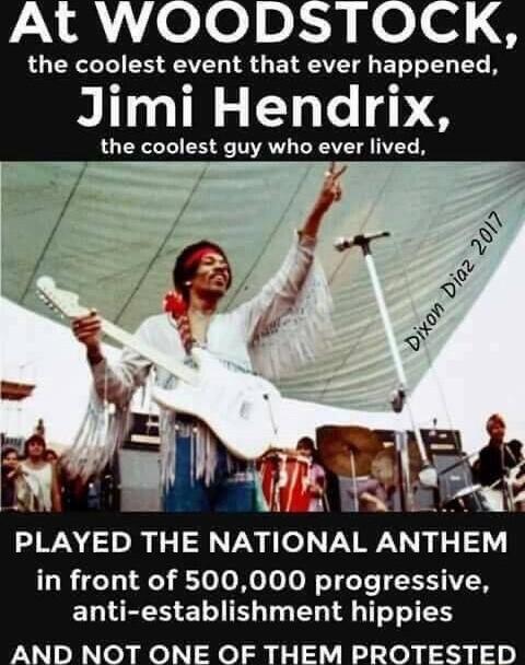 At WOODSTOCK LU R TI EN FAVED TS G ELREVET L BT T L L Jimi Hendrix the coolest guy who ever lived i N e PLAYED THE NATIONAL ANTHEM in front of 500000 progressive ELEER 1 T T I