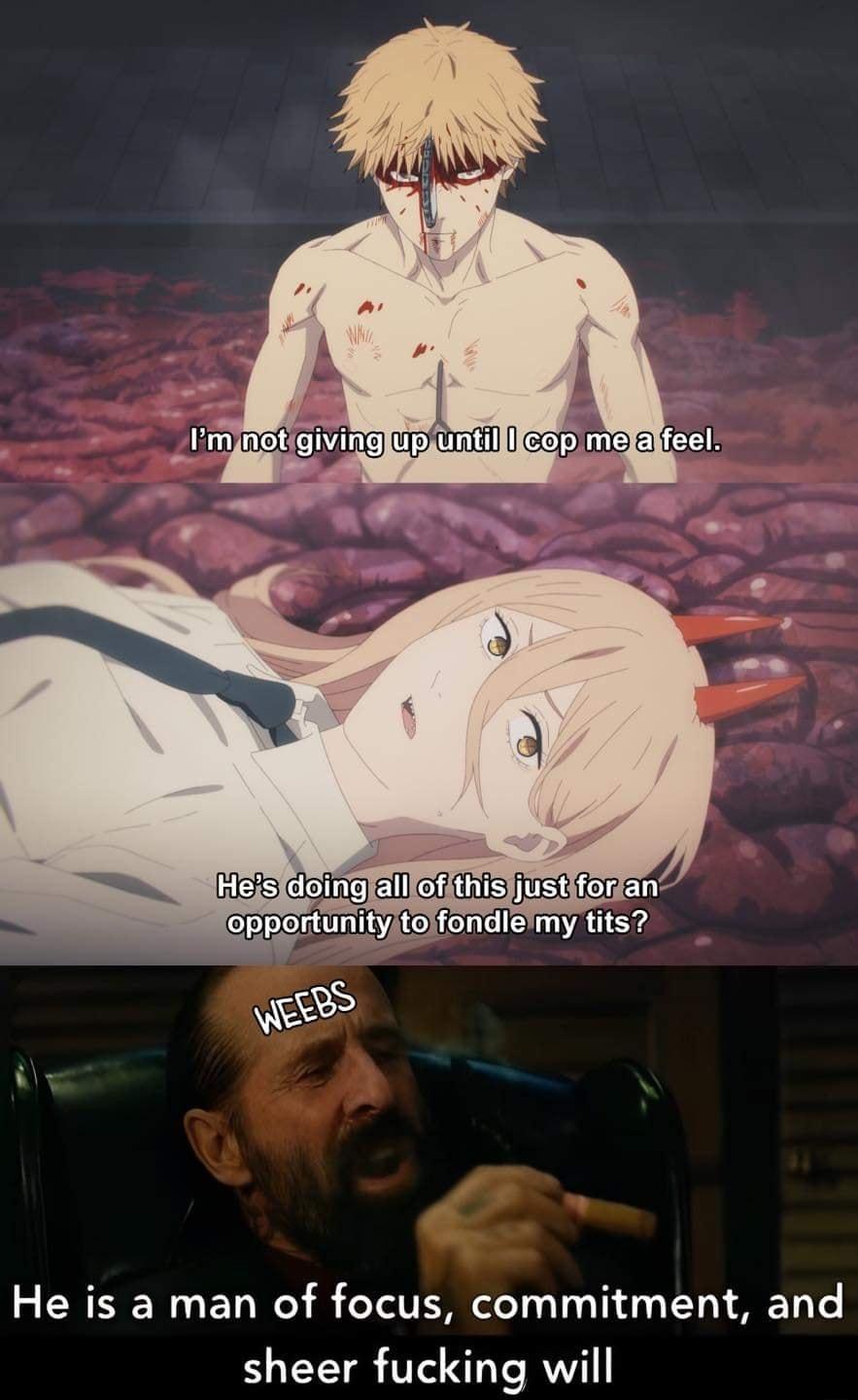 He is a man of focus commitment and sheer fucking will