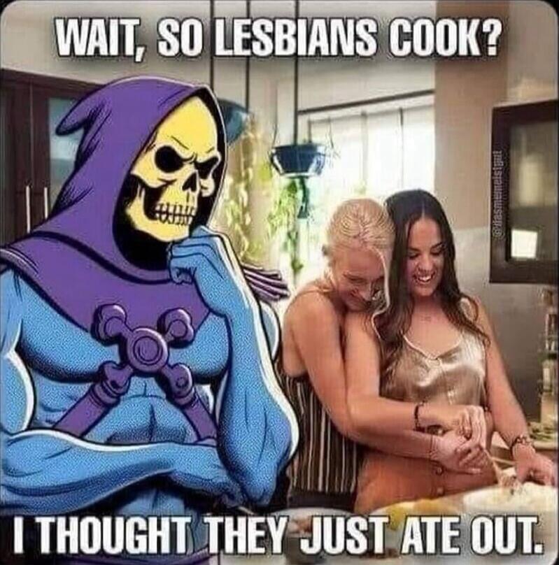 WAIT, SO LESBIANS COOK? I THOUGHT THEY JUST ATE OUT.