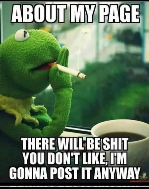 ABOUT MY PAGE THERE WILL BE SHIT YOU DON'T LIKE, I'M GONNA POST IT ANYWAY
