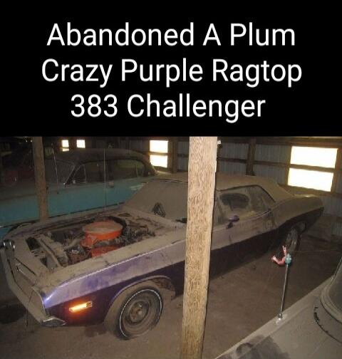 Abandoned A Plum Crazy Purple Ragtop 383 Challenger