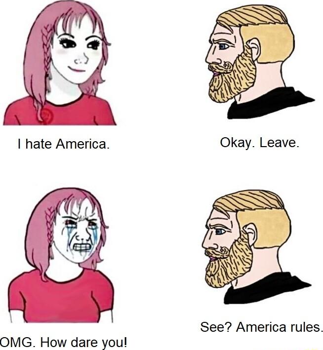 hate America See America rules OMG How dare you
