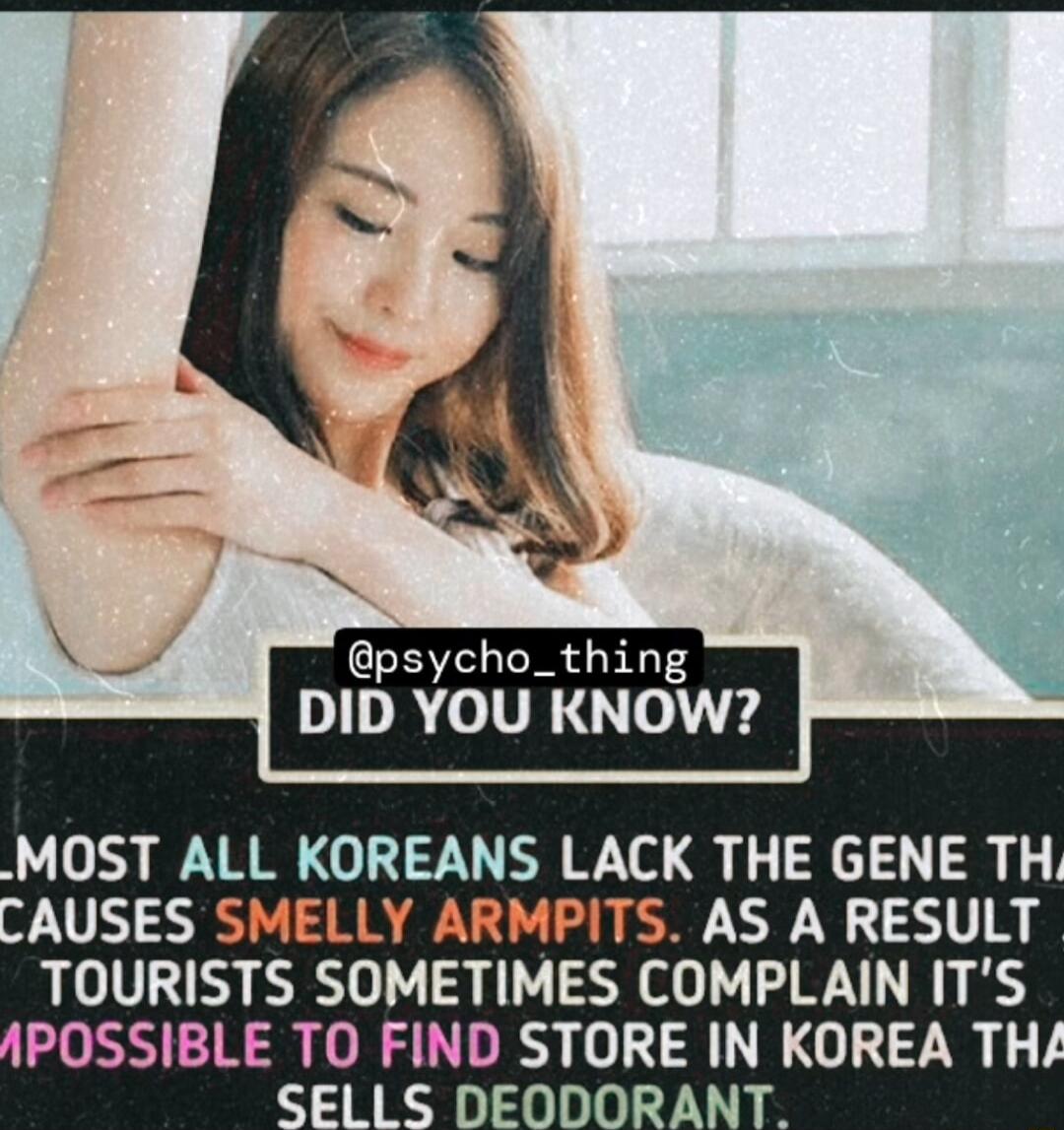 AUSES SMELLY ARMPITS AS A RESULT TOURISTS SOMETIMES COMPLAIN ITS POSSIBLE TO FIND STORE IN KOREA TH