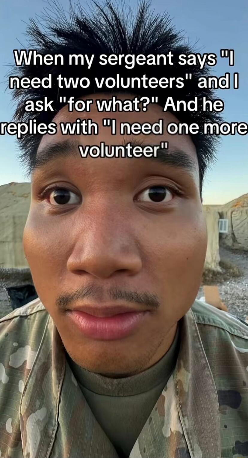 When my sergeant says 