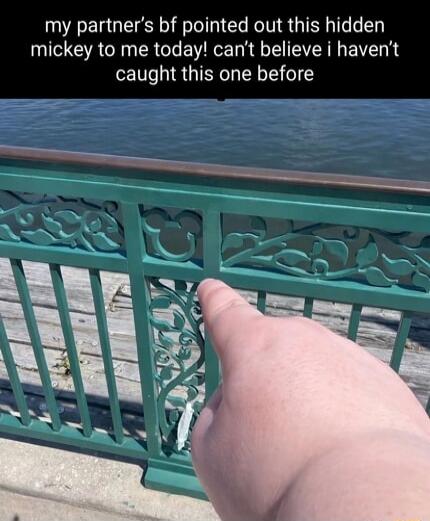 my partner's bf pointed out this hidden mickey to me today! can't believe i haven't caught this one before