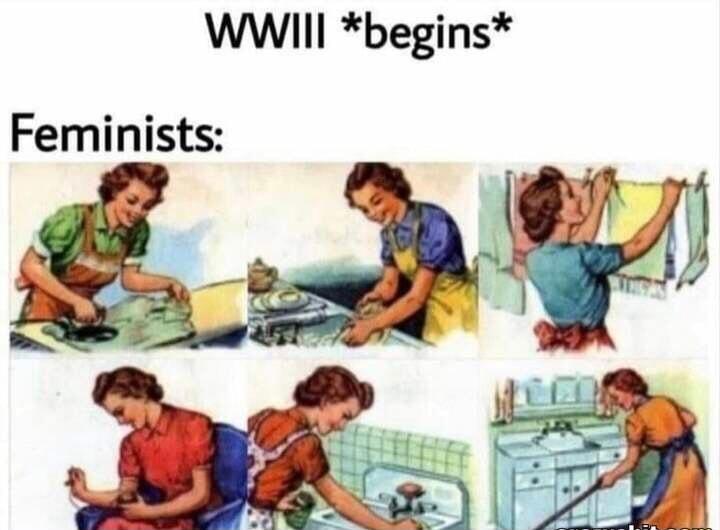 WWIII begins Feminists