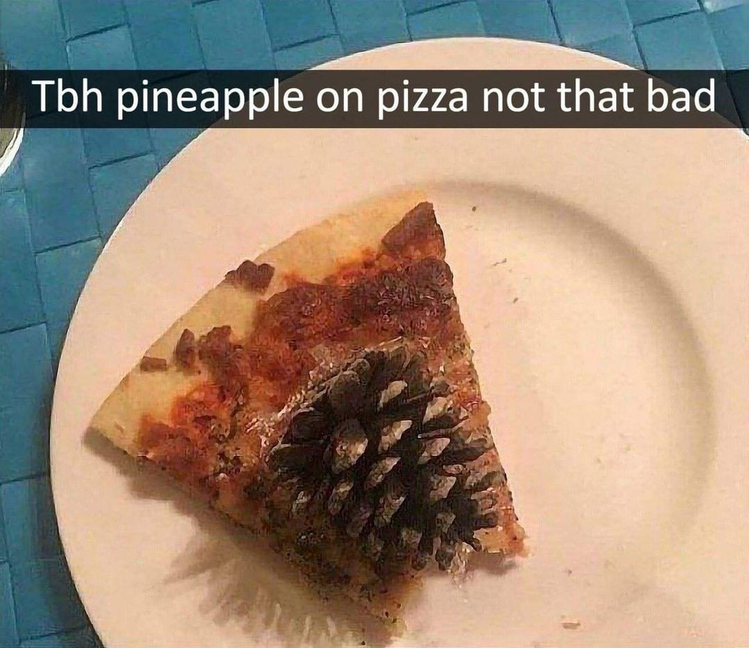 8 Tbh pineapple on pizza not that bad 4 o