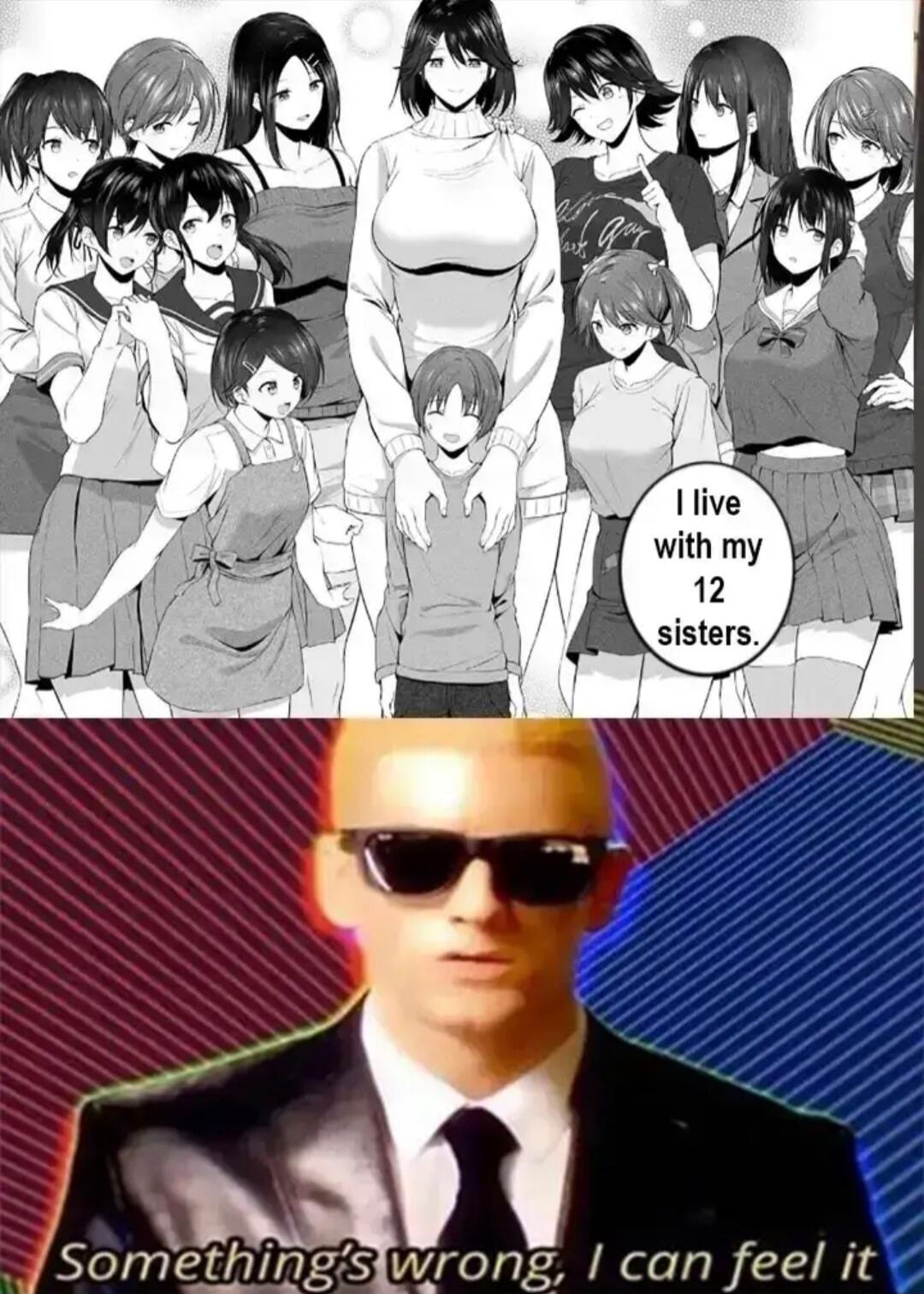 I live with my 12 sisters. Something's wrong, I can feel it