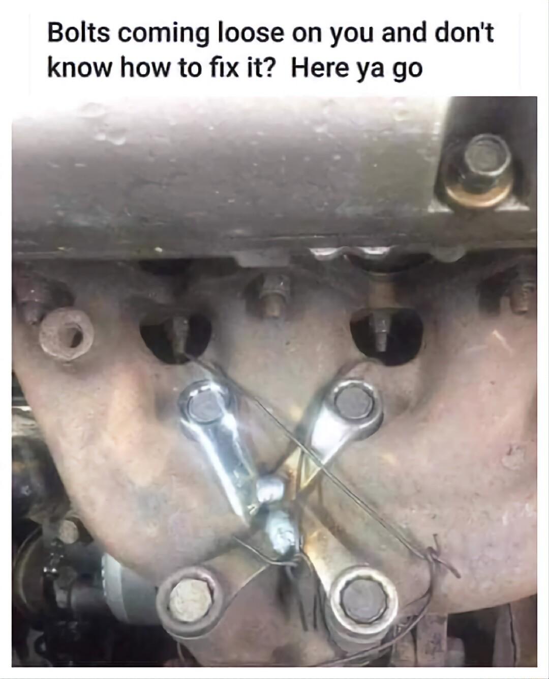 Bolts coming loose on you and dont know how to fix it Here ya go