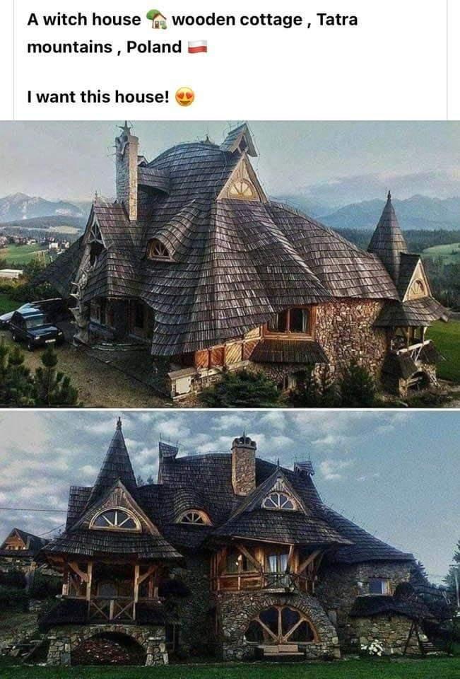 A witch house wooden cottage Tatra mountains Poland w 1 want this house