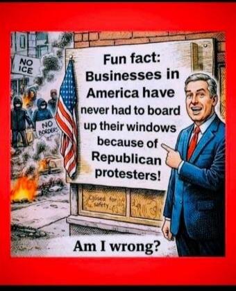 Fun fact: Businesses in America have never had to board up their windows because of Republican protesters! Am I wrong? NO ICE NO BORDERS Closed for safety