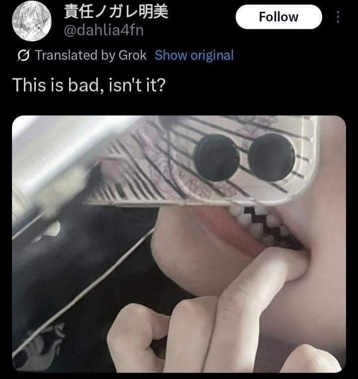 This is bad, isn't it?
@dahlia4fn