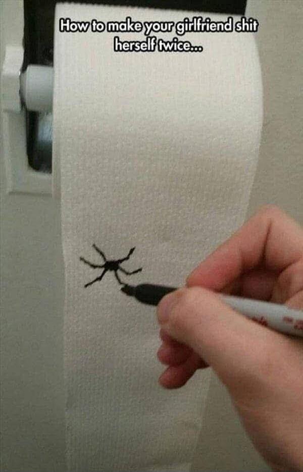How to make your girlfriend shit herself twice...