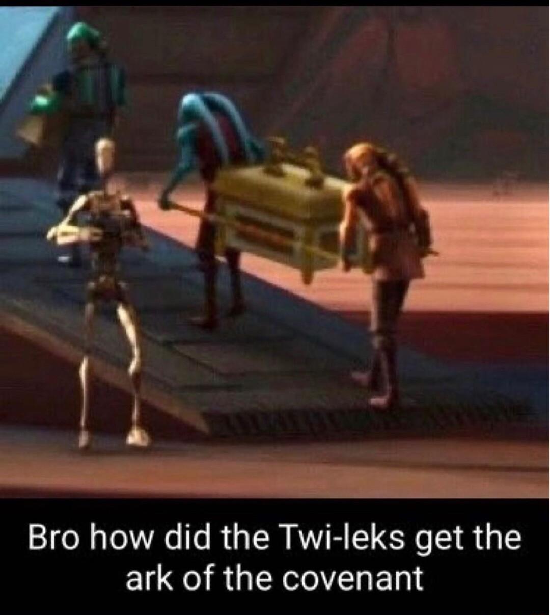Bro how did the Twi leks get the ark of the covenant