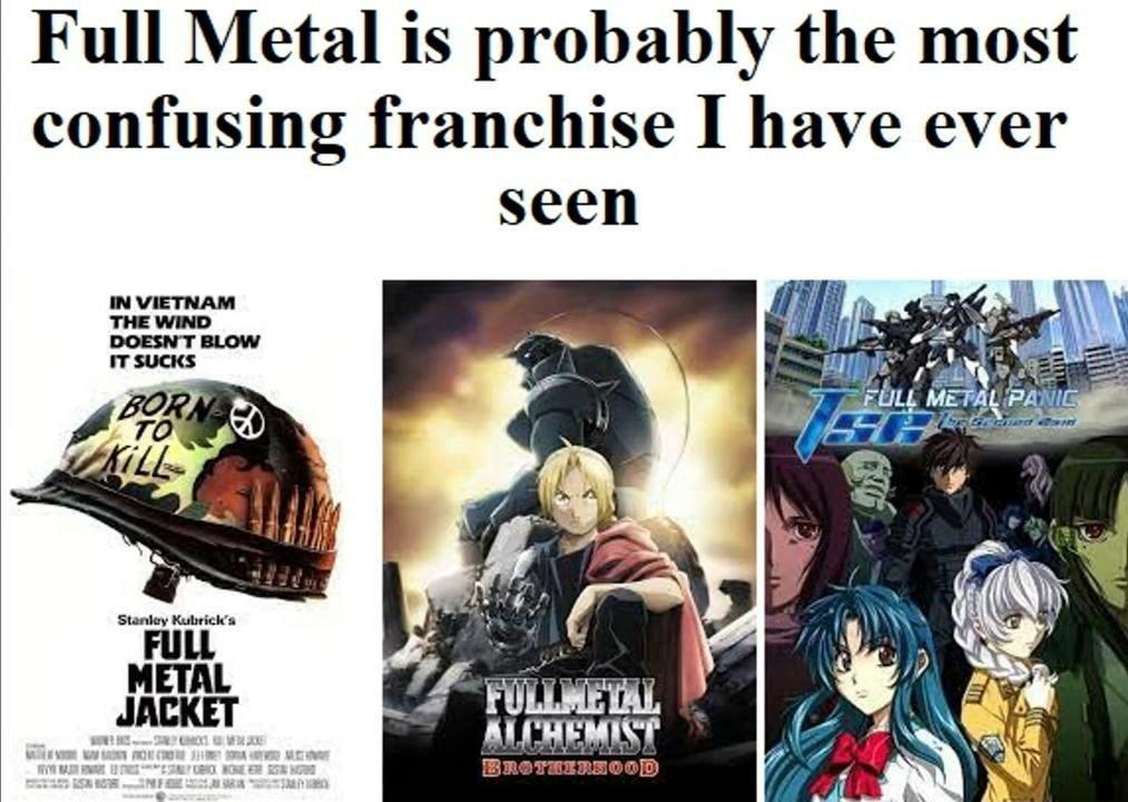 Full Metal is probably the most confusing franchise I have ever seen ALCHEMIST BroTEzRE0OD