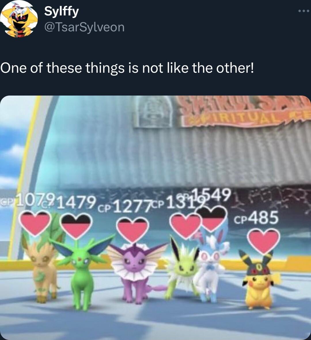 Sylffy EEISVITT One of these things is not like the other
