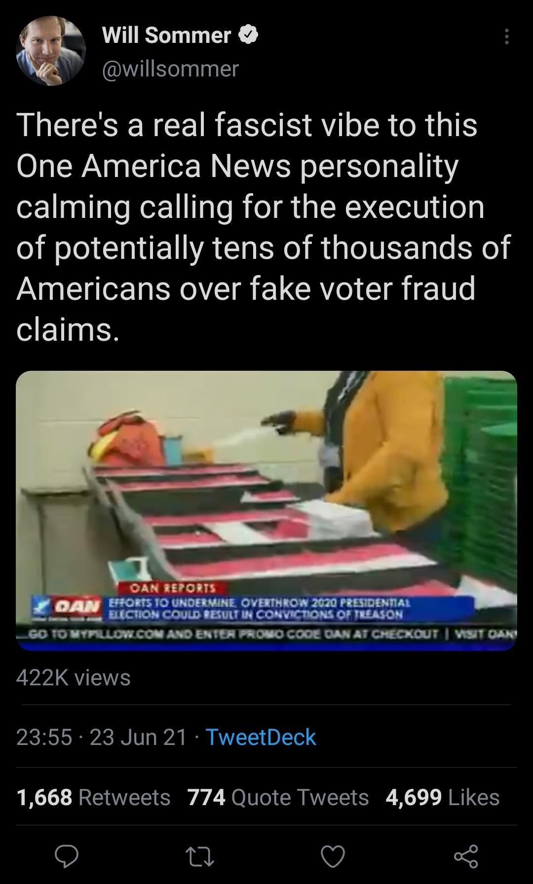 AT T T IWLEelnlnllg LG CEENCE R ENES AR R U O WAV o LT g o WA LAWVER o T ST 1 1Y calming calling for the execution Wolo 1ol A CTa X0l It g oUET 1 s Yo Americans over fake voter fraud claims L CTION CO 3 T IN CONVICTIO GO TO MYFILLOW COM AND ENTER PROMO COOE mhmr VisiT Qs ViSA QVUTYES PAC RS TSI TN 111 o V2 R RVVZTY B 1To 1668 Retweets 774 Quote Tweets 4699 Likes 0 v o