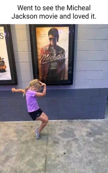 Went to see the Micheal Jackson movie and loved it. Michael