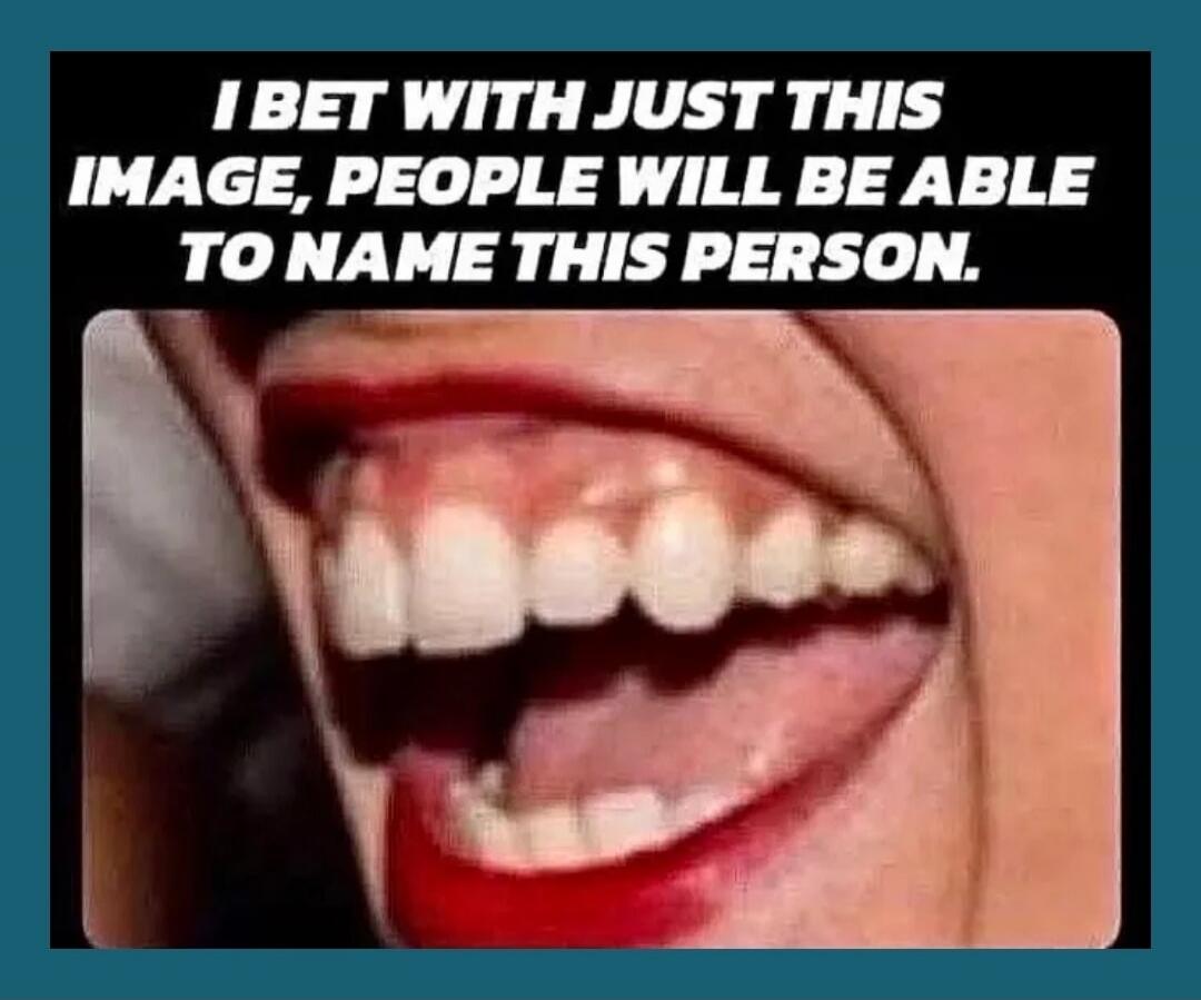 I BET WITH JUST THIS IMAGE, PEOPLE WILL BE ABLE TO NAME THIS PERSON.