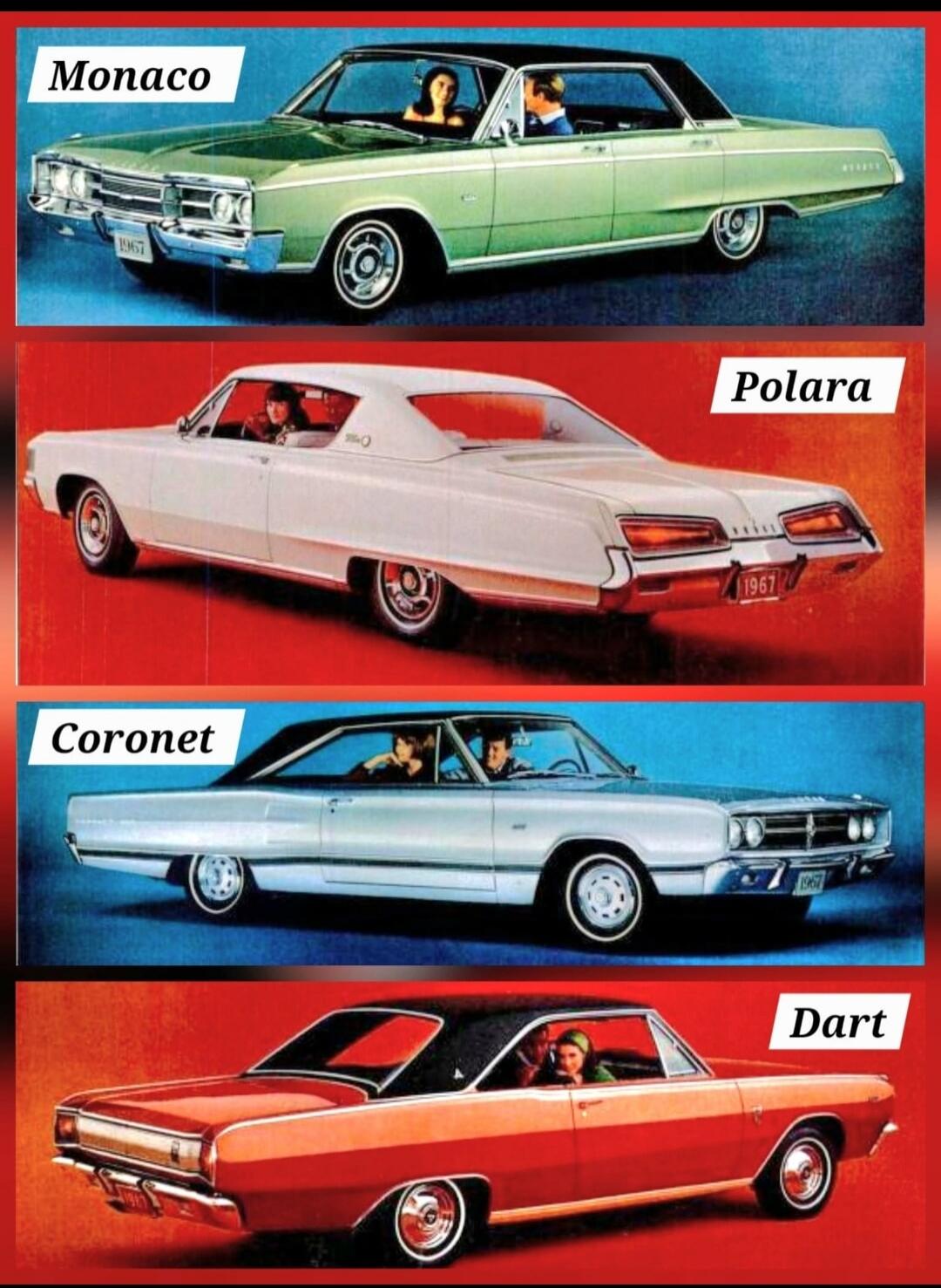 Monaco Polara Coronet Dart 1967