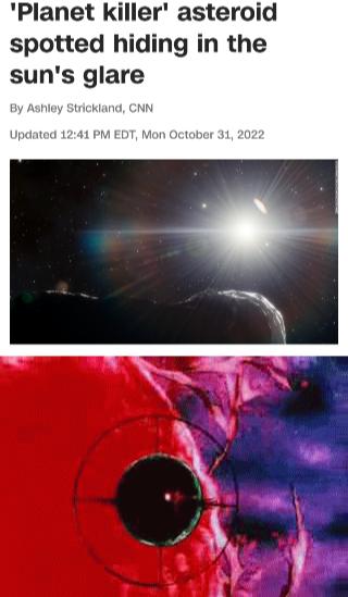 Planet Killer asteroid spotted hiding in the suns glare