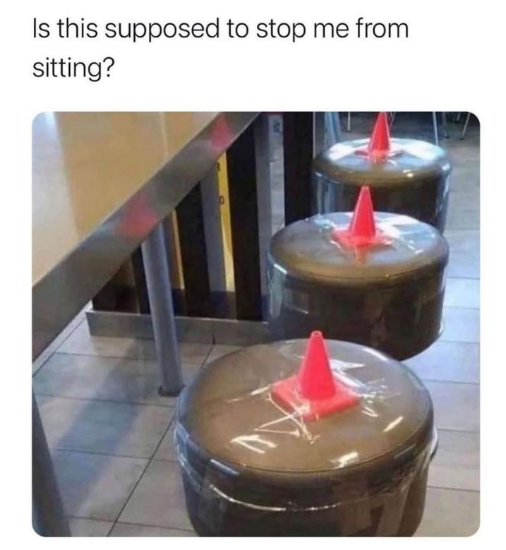 Is this supposed to stop me from sitting
