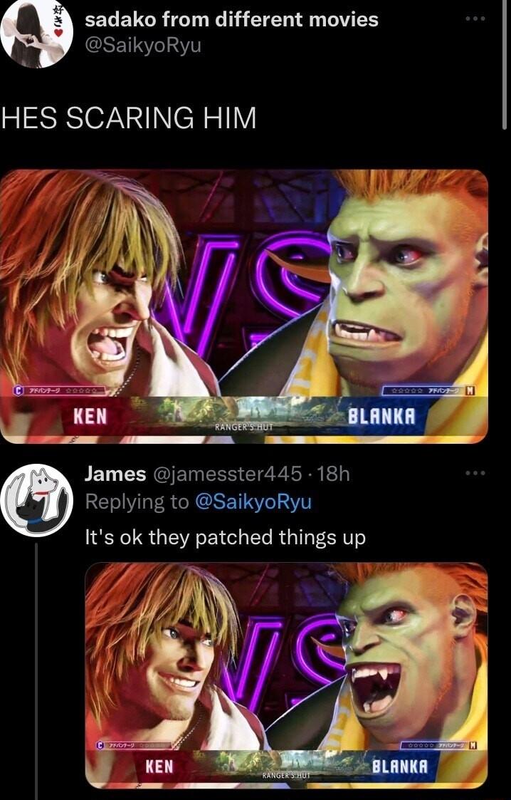 EECELCRGT T EIER U TV ES SaikyoRyu HES SCARING HIM James jamesster445 18h RIS GG ETRT Its ok they patched things up