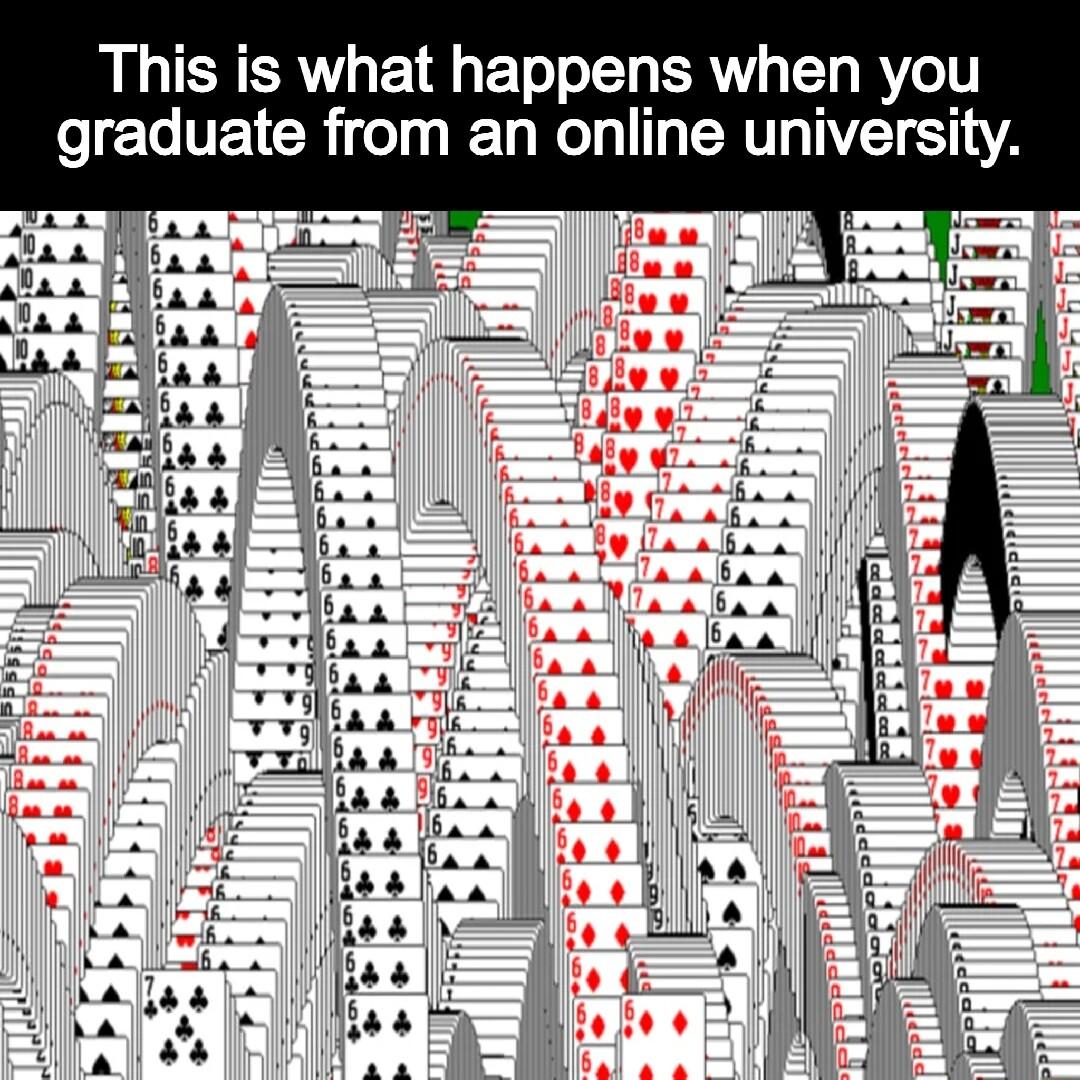 is what happens when you graduate from an online university