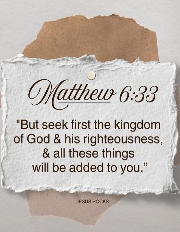 Matthew 6:33 
