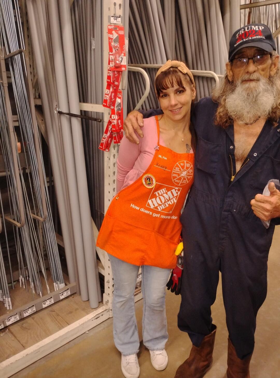 Hi, I'm Kerry. THE HOME DEPOT. How doers get more done. TRUMP 2024 TAKING BACK AMERICA.