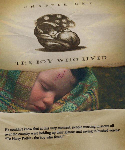 HO LIVED mecting in secret all e e county were holding up the glasses and saying in hushed yoioes To Harry Potter the boy who lived He couldat know that at this very moment people