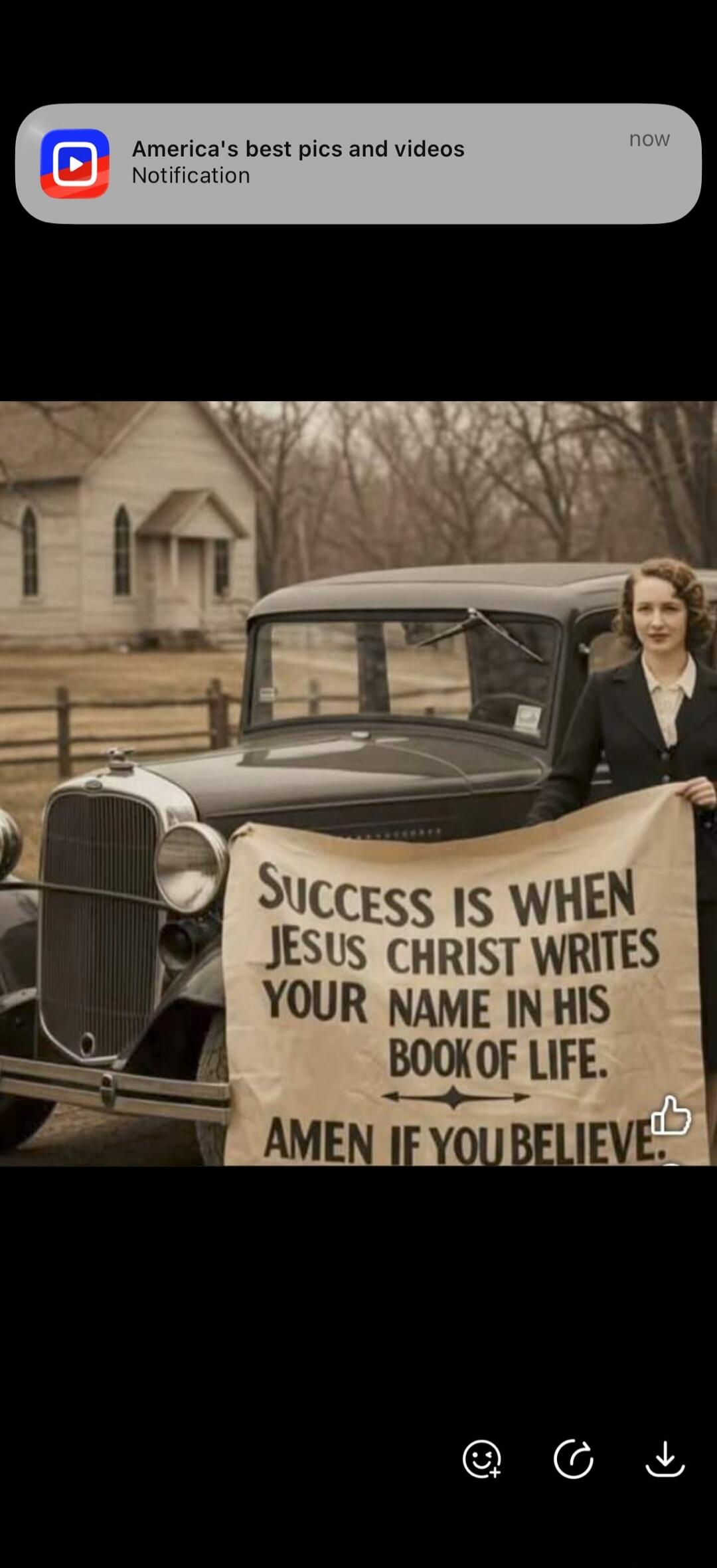America's best pics and videos Notification now. SUCCESS IS WHEN JESUS CHRIST WRITES YOUR NAME IN HIS BOOK OF LIFE. AMEN IF YOU BELIEVE.