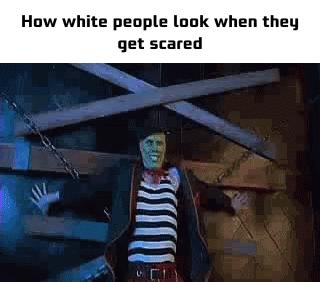 people look when they get scared