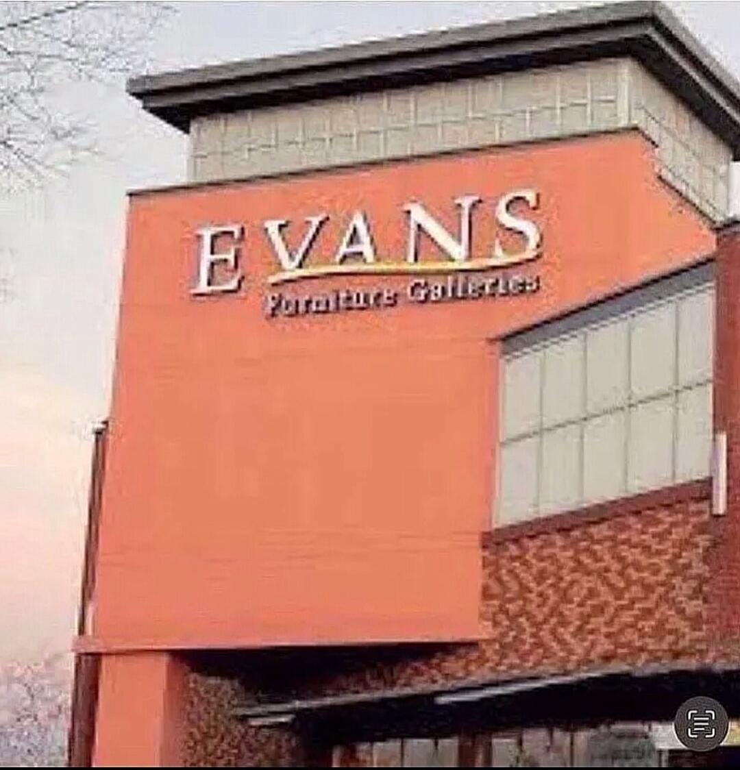 EVANS Furniture Galleries (visually appears as VANS Furniture Galleries)